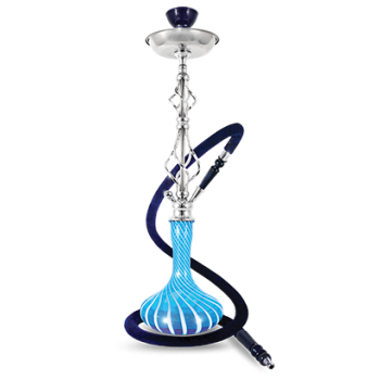 Sahara bleu candy stripe hookah 76cm