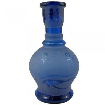 Grand vase de chicha -Givré Bleu