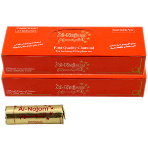 Charbon Al-Nojom Auto-allumants 120 pc
