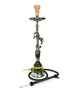 Narguilé Khalil Maamoon "Horse" - Silver - 75cm